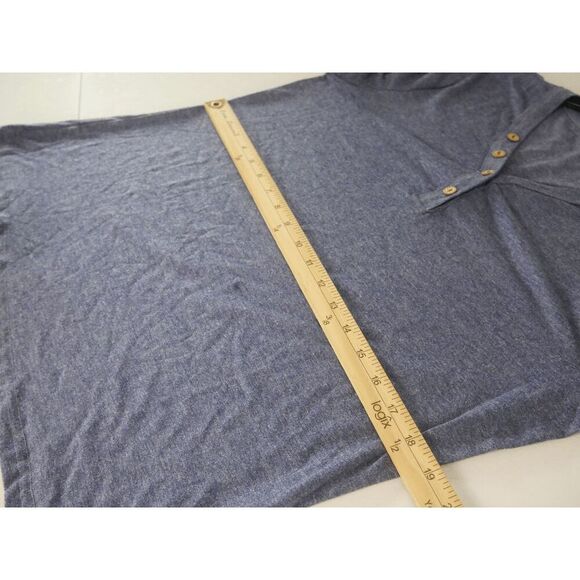 Floral Blooming Women's V-neck Button accent T-shirt L - Picture 6 of 9